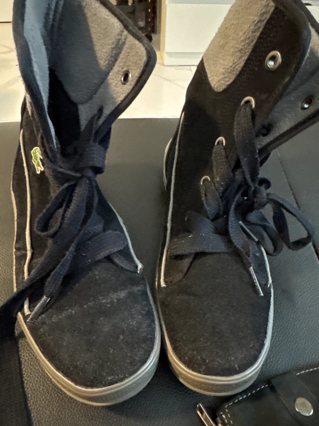 Lacoste Black High-Top Sneakers