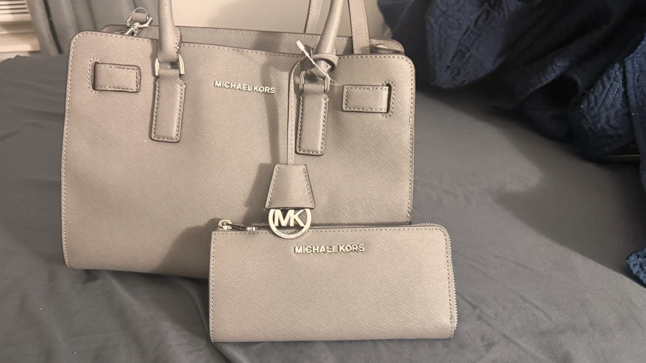 Michael Kors Handbag and Matching Wallet Set - photo 2