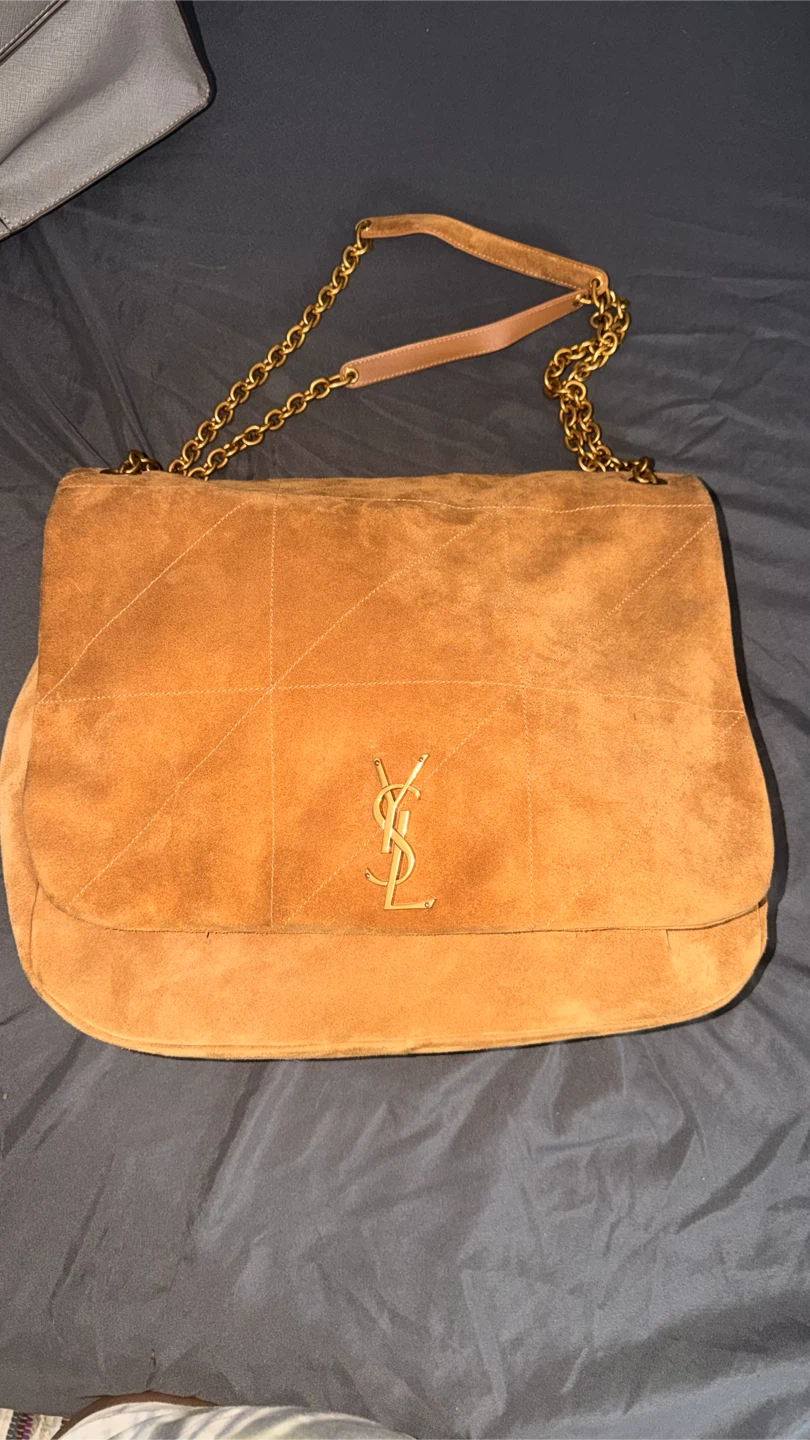 Saint Laurent Suede Shoulder Bag