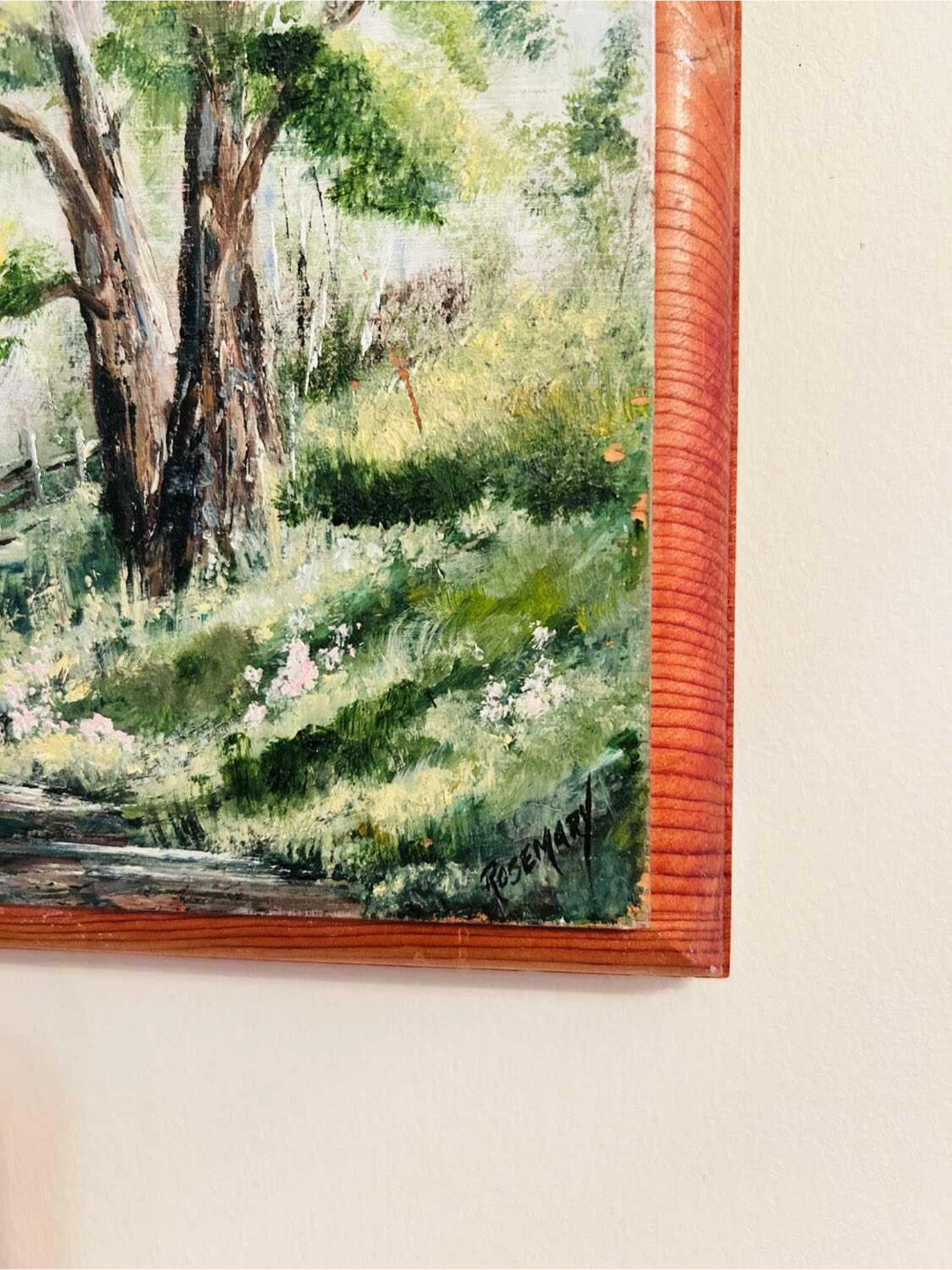 2 original oil signed paintings ON WOOD - photo 2
