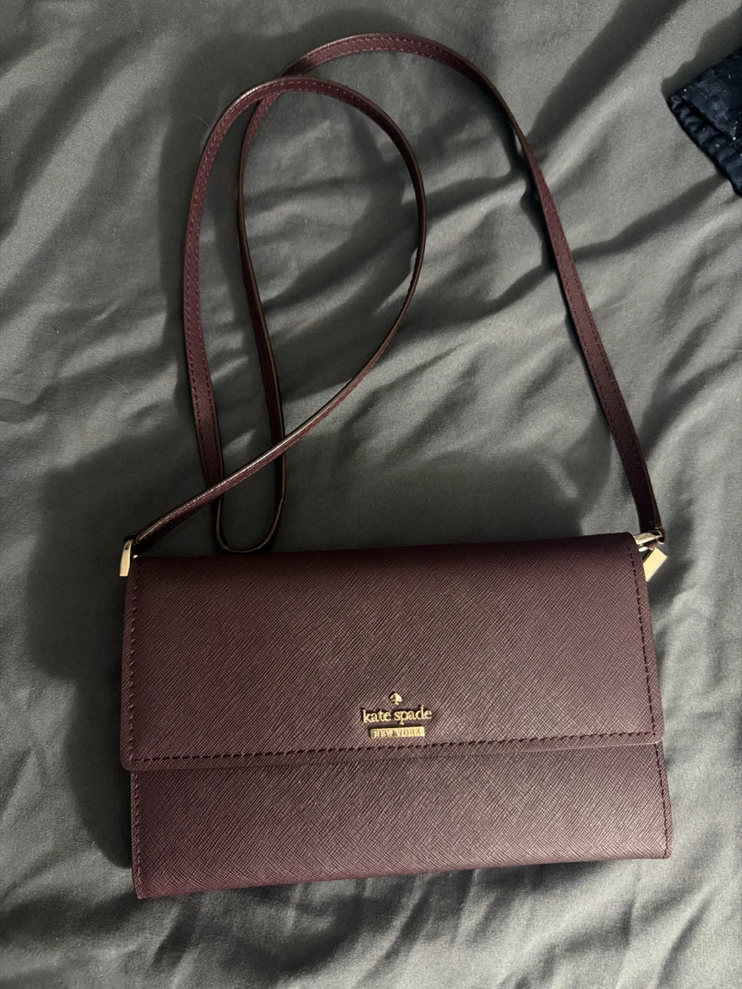 Kate Spade Crossbody Bag Burgundy
