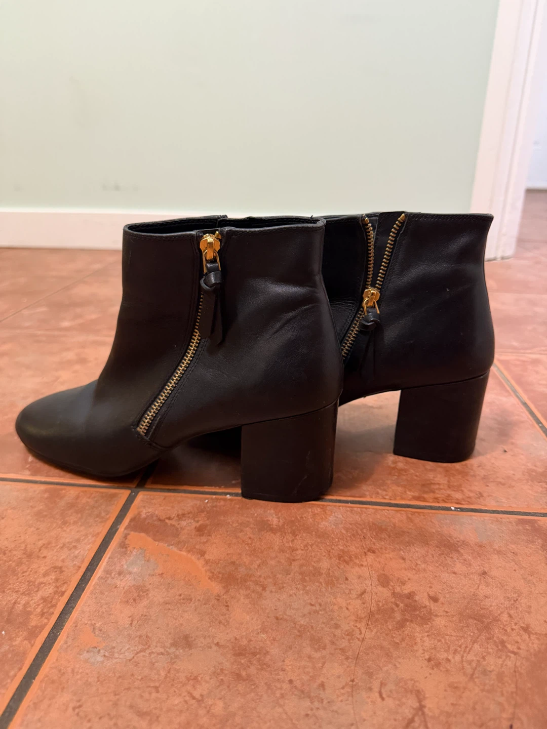 Cole Haan Grand.OS Black Leather Ankle Boots - photo 2