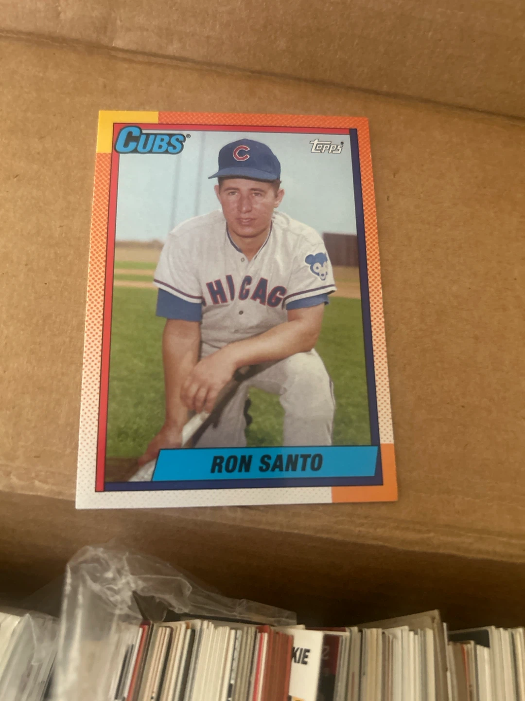 Topps Ron Santo Chicago Cubs Baseball Card