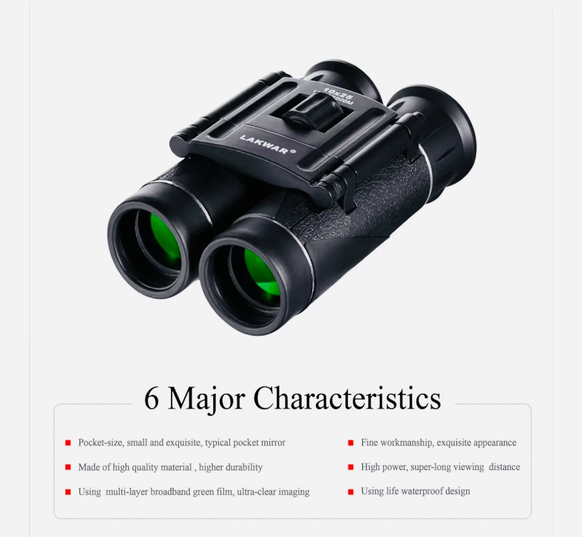 Compact Binoculars + Case {Like New} - photo 4