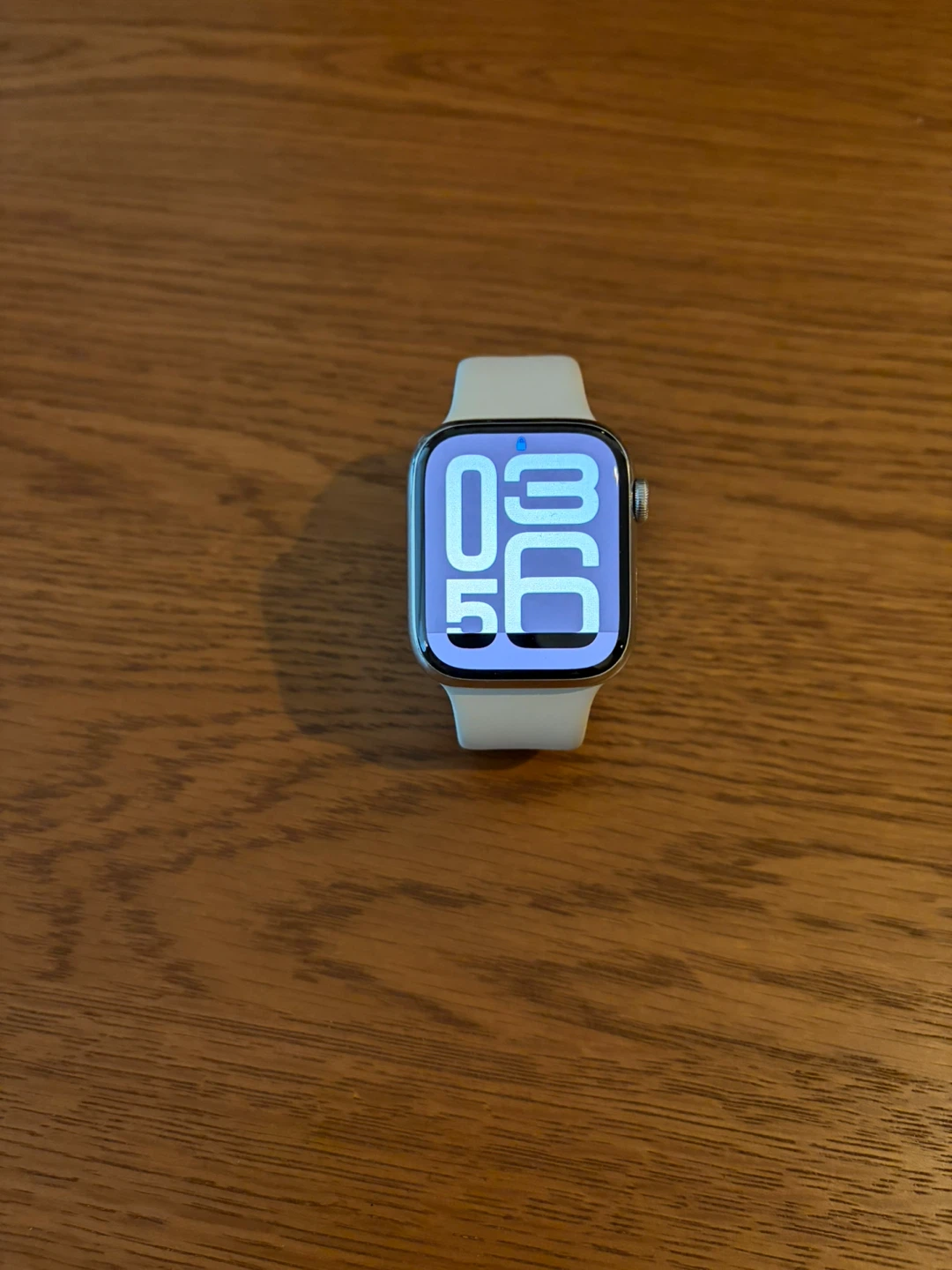 Apple Watch Series 9 Stainless Steel 44mm with Beige Sport Band - photo 2