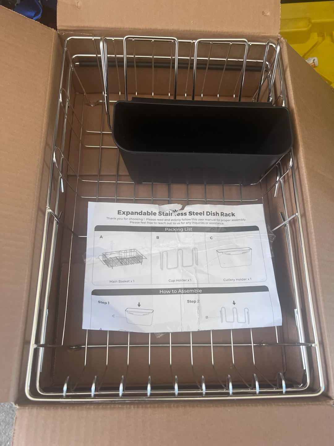 BRAND NEW Expandable Over-the-Sink Dish Drying Rack