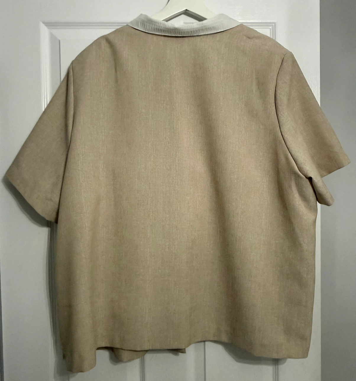 Alia Embroidered Beige Twofer Shirt - photo 3