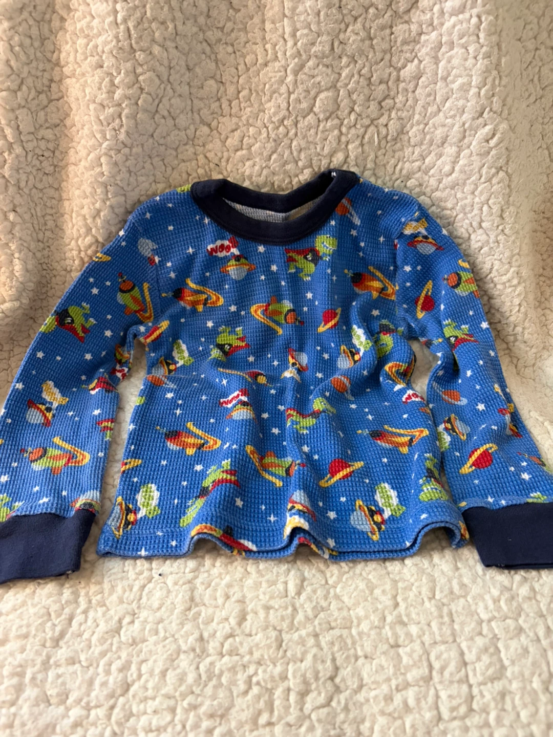 Okie Dokie Boys Long Sleeve Waffle Knit Shirt 5