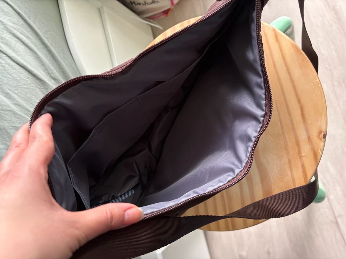 NWOT Uniqlo Quilted Round Brown Crossbody Bag - photo 3