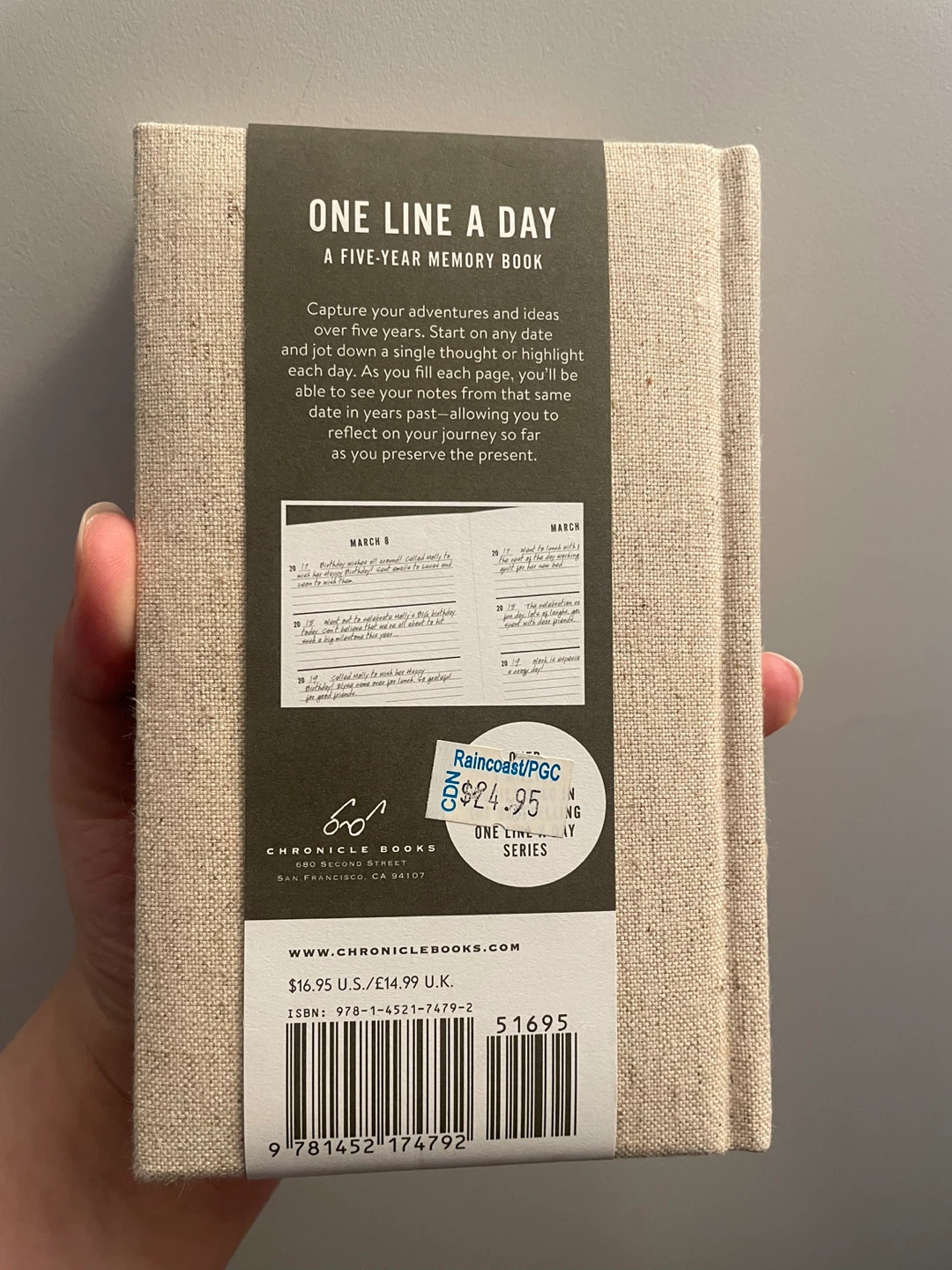 One Line a Day: A Five-Year Memory Book - photo 2