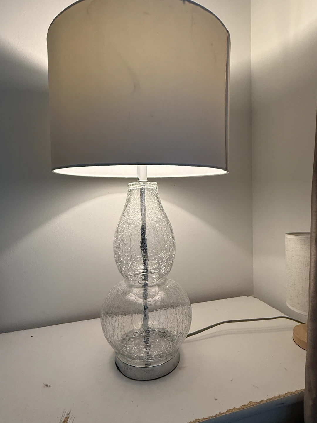 Clear Glass Table Lamp