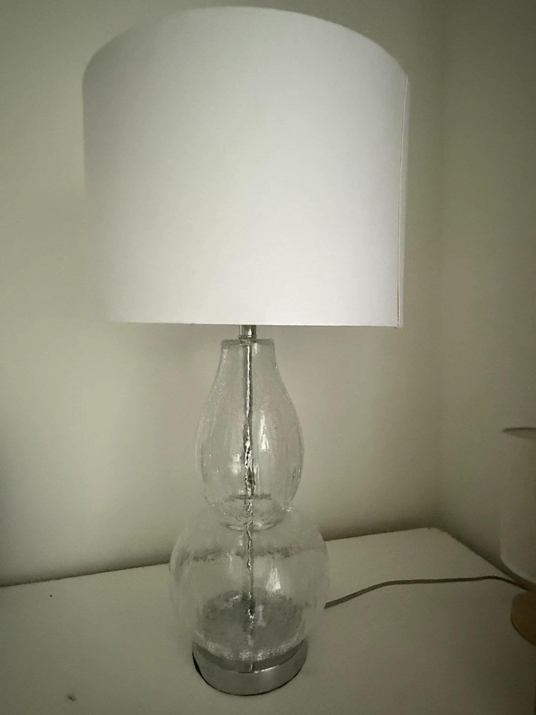 Clear Glass Table Lamp - photo 2
