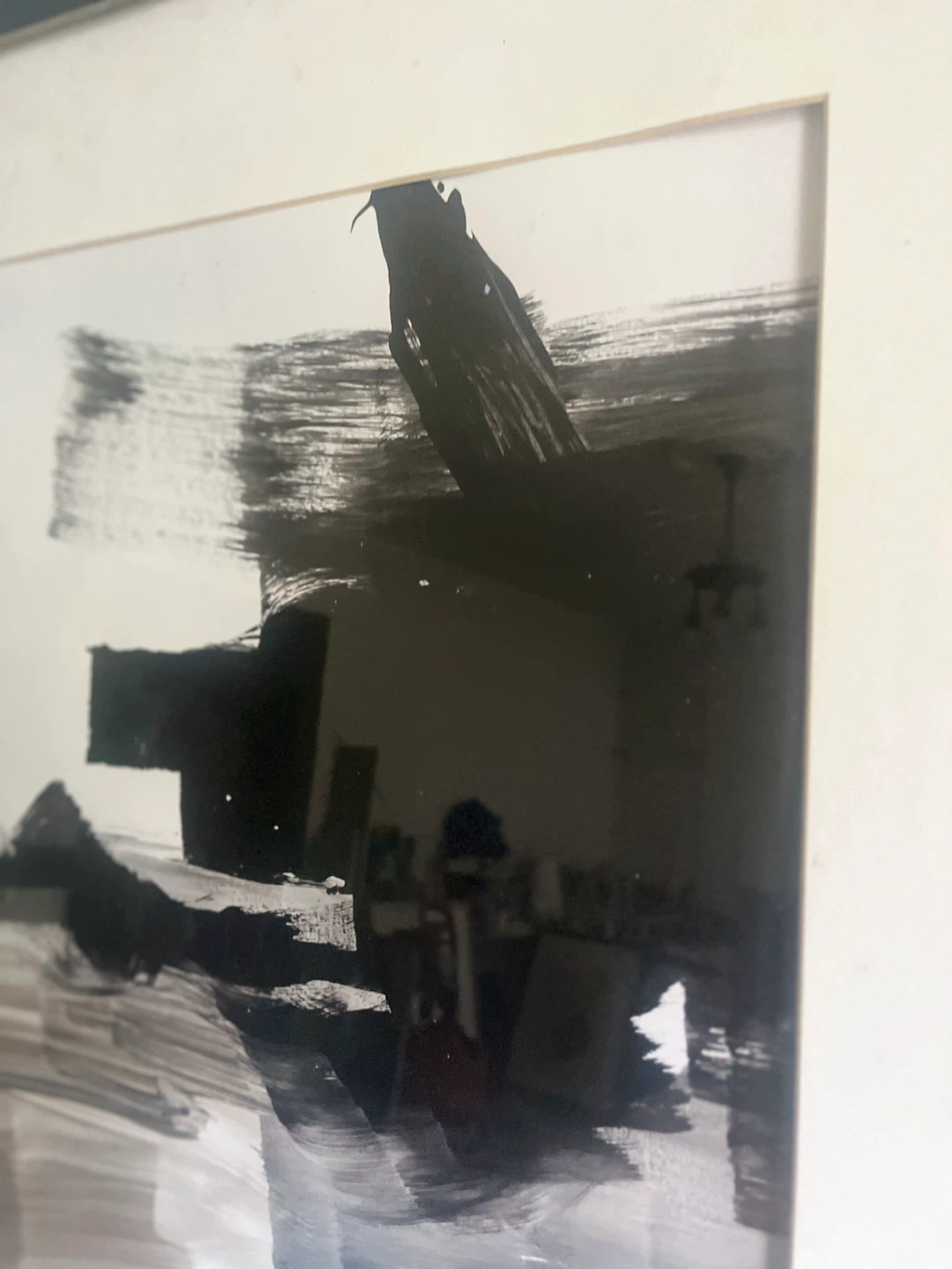 Large Abstract Framed Wall Art 26x37” - photo 4