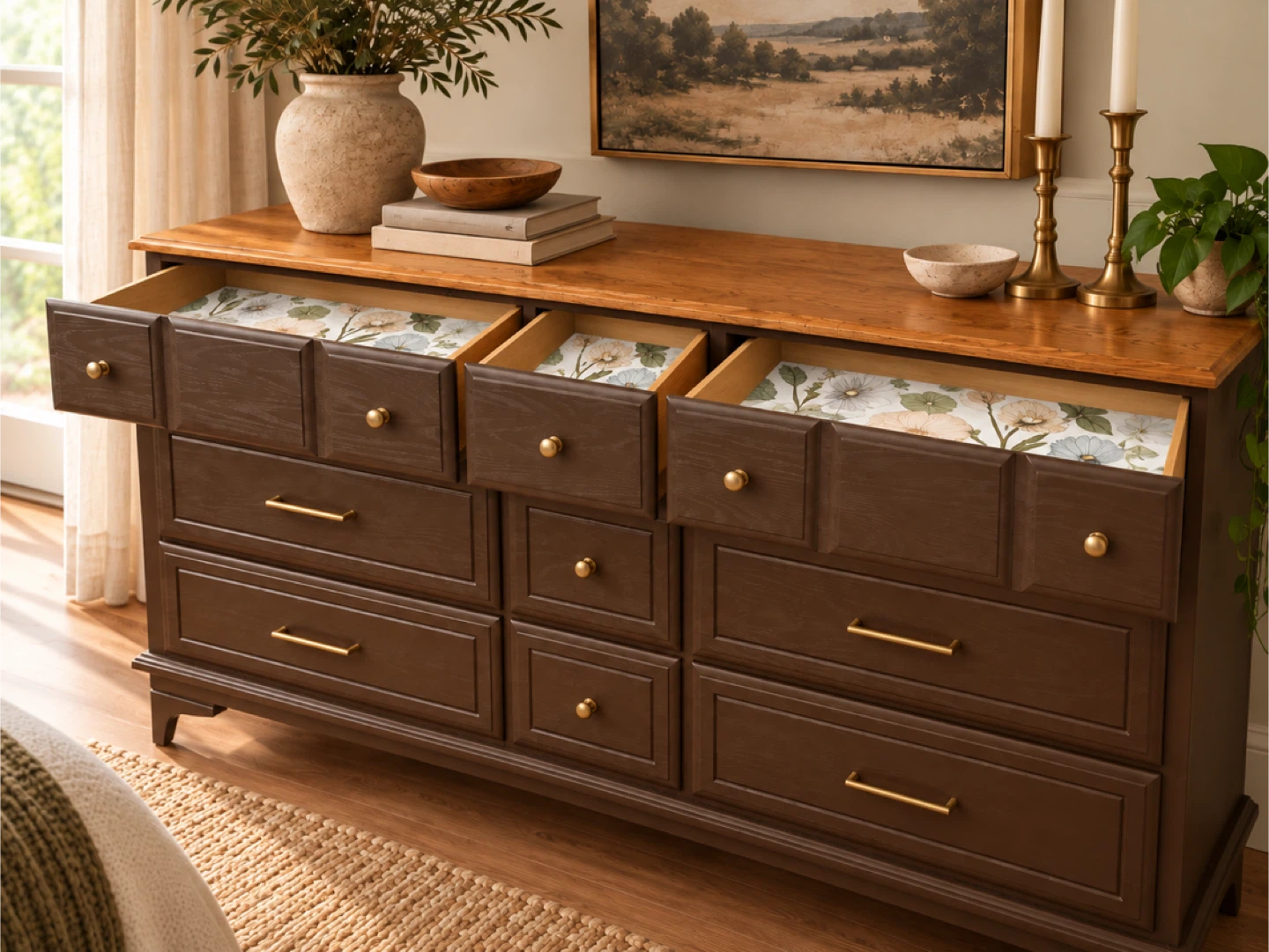 Vintage Kroehler 9-Drawer Dresser - photo 5