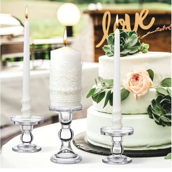 Unity Candle Set with Glass Holders - photo 4