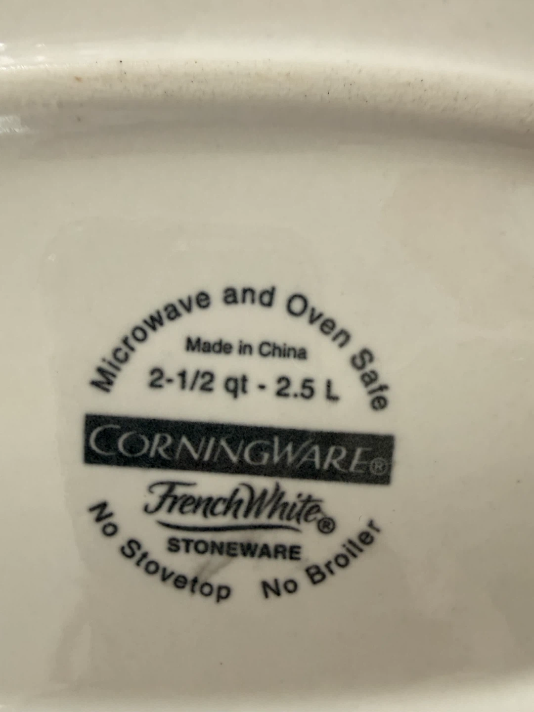 CorningWare FrenchWhite Bakeware Set – 4 Dishes + Lids & Rack - photo 5