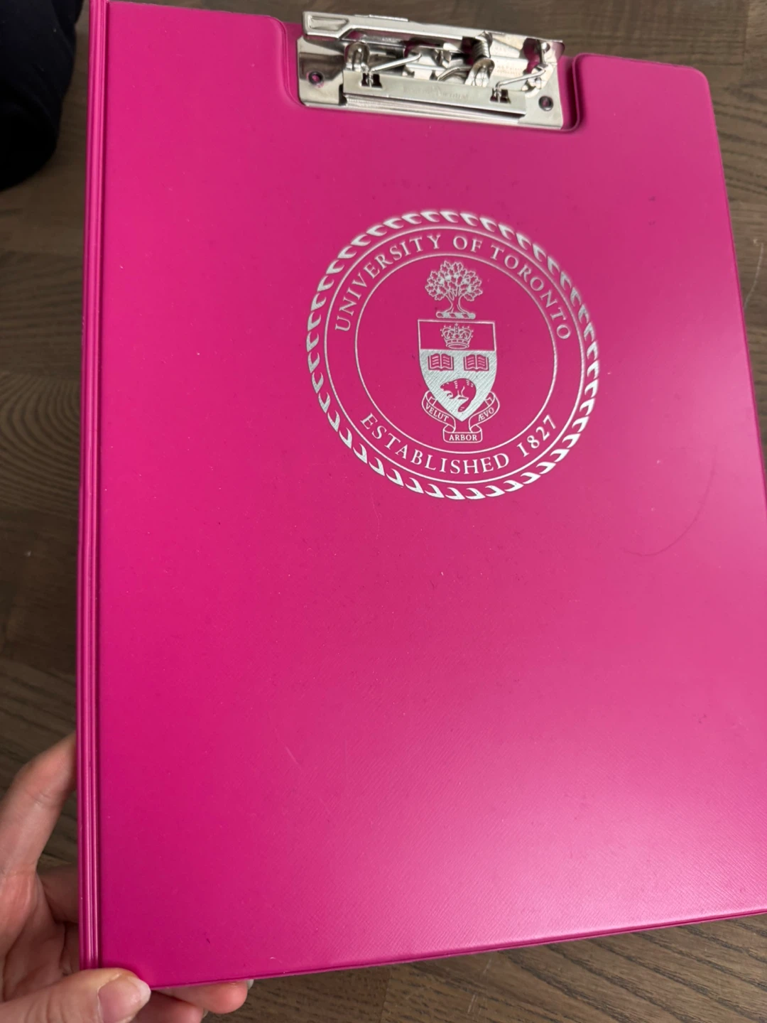 New University of Toronto Pink Clipboard Folder - photo 2