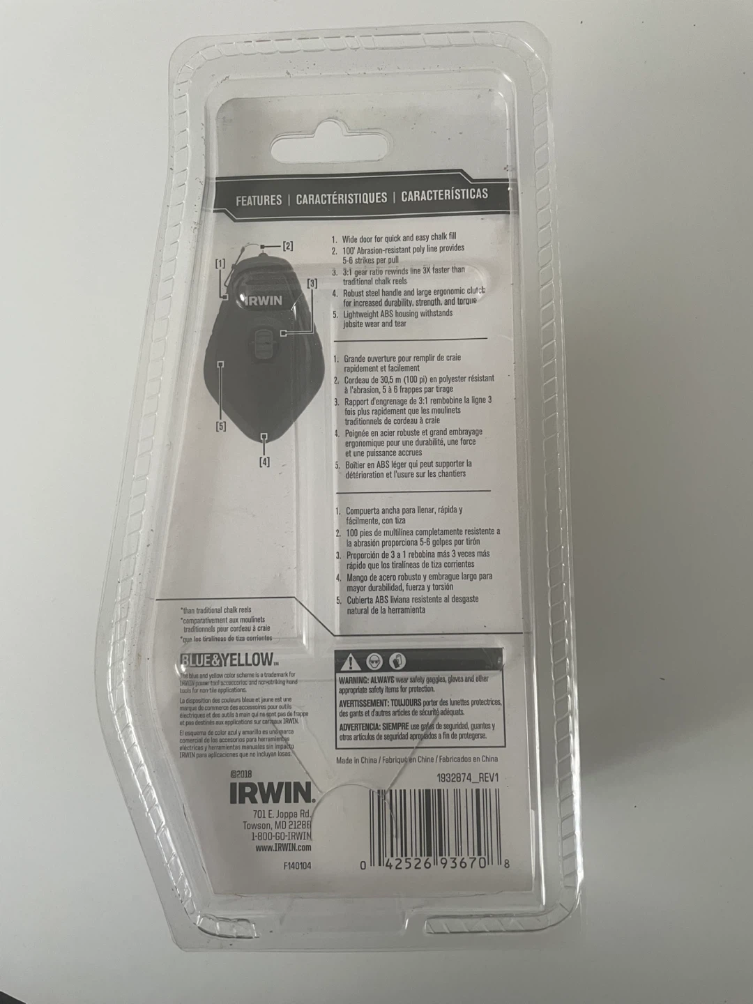IRWIN Strait-Line Speedline Chalk Reel - photo 2