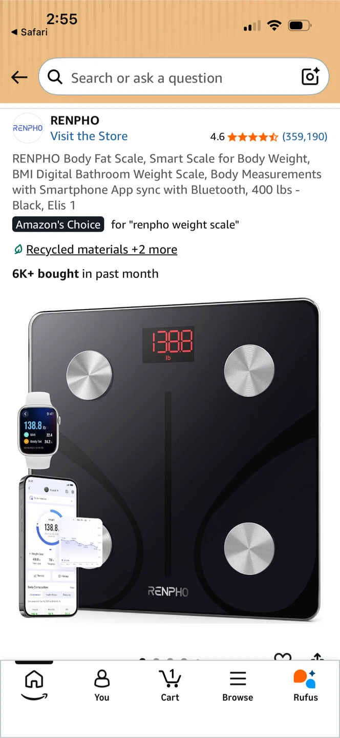 RENPHO Smart Body Fat Scale - photo 2