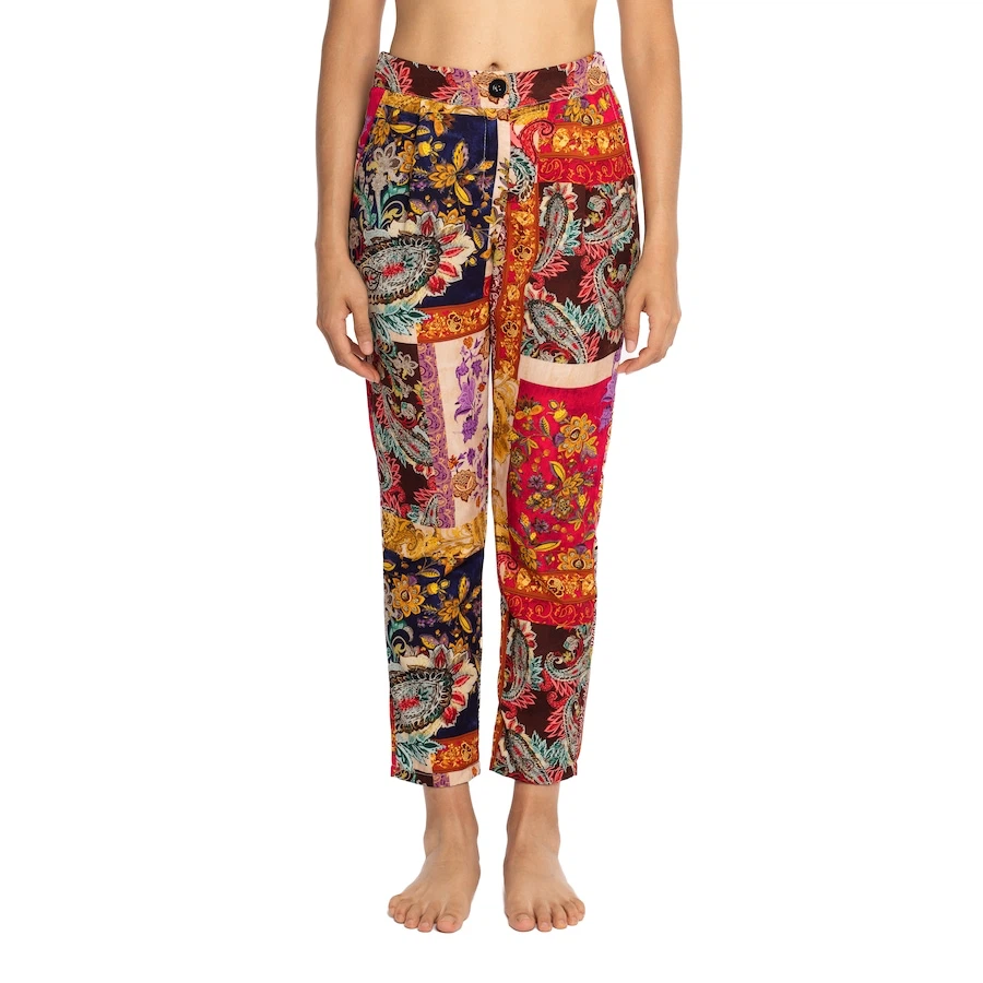 Astrid Paisley Print Pants - Size M
