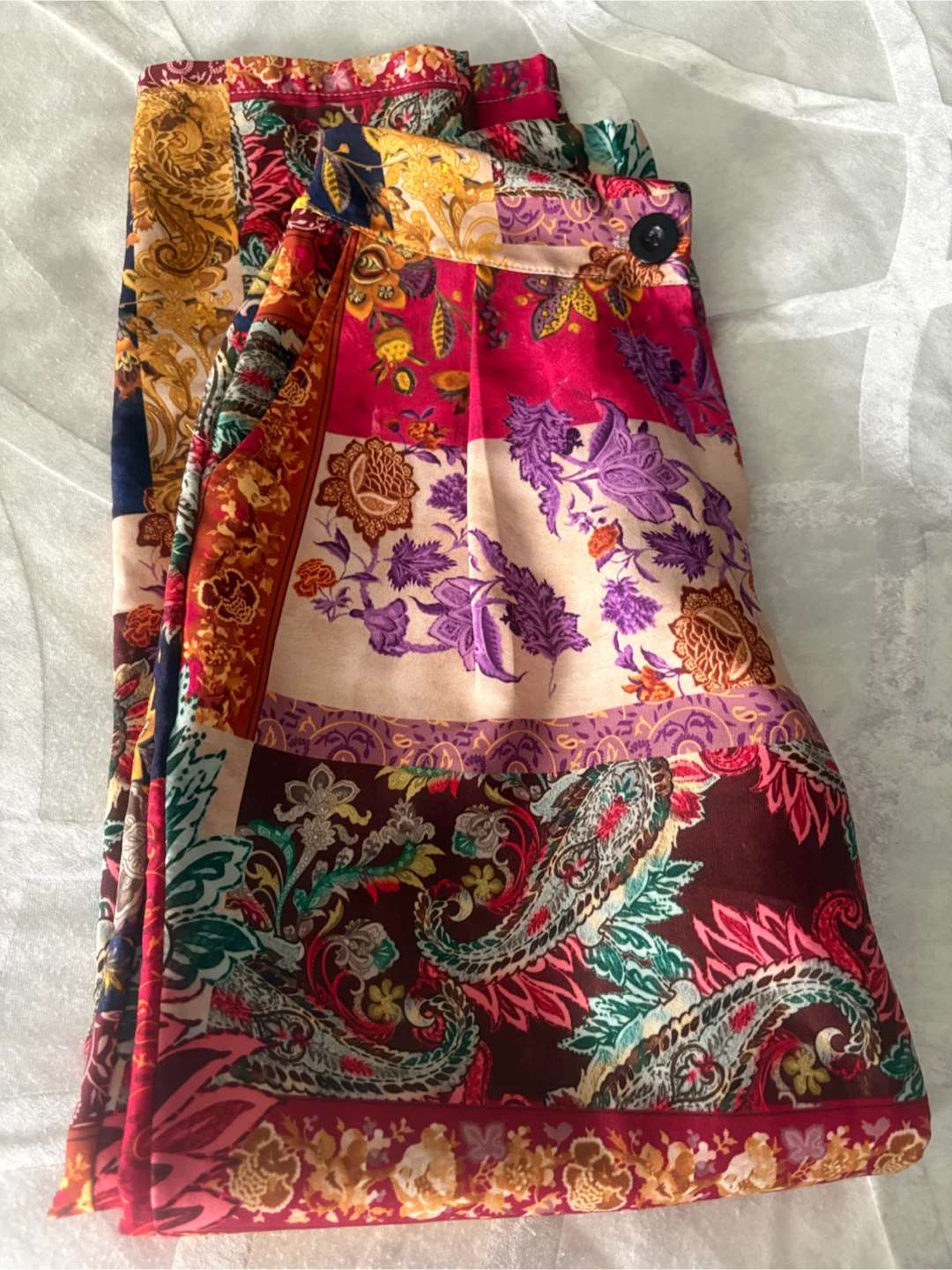 Astrid Paisley Print Pants - Size M - photo 2