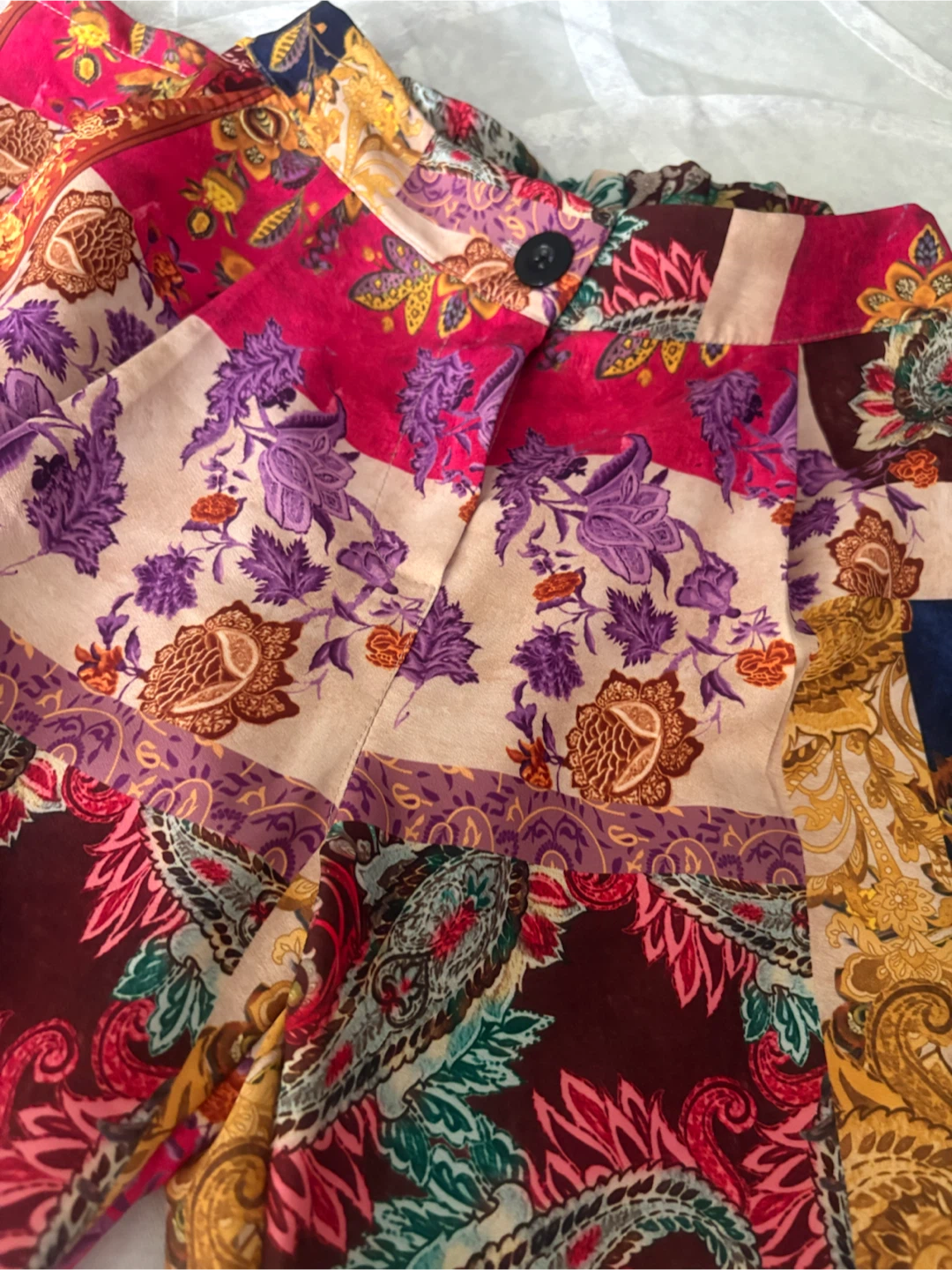 Astrid Paisley Print Pants - Size M - photo 3