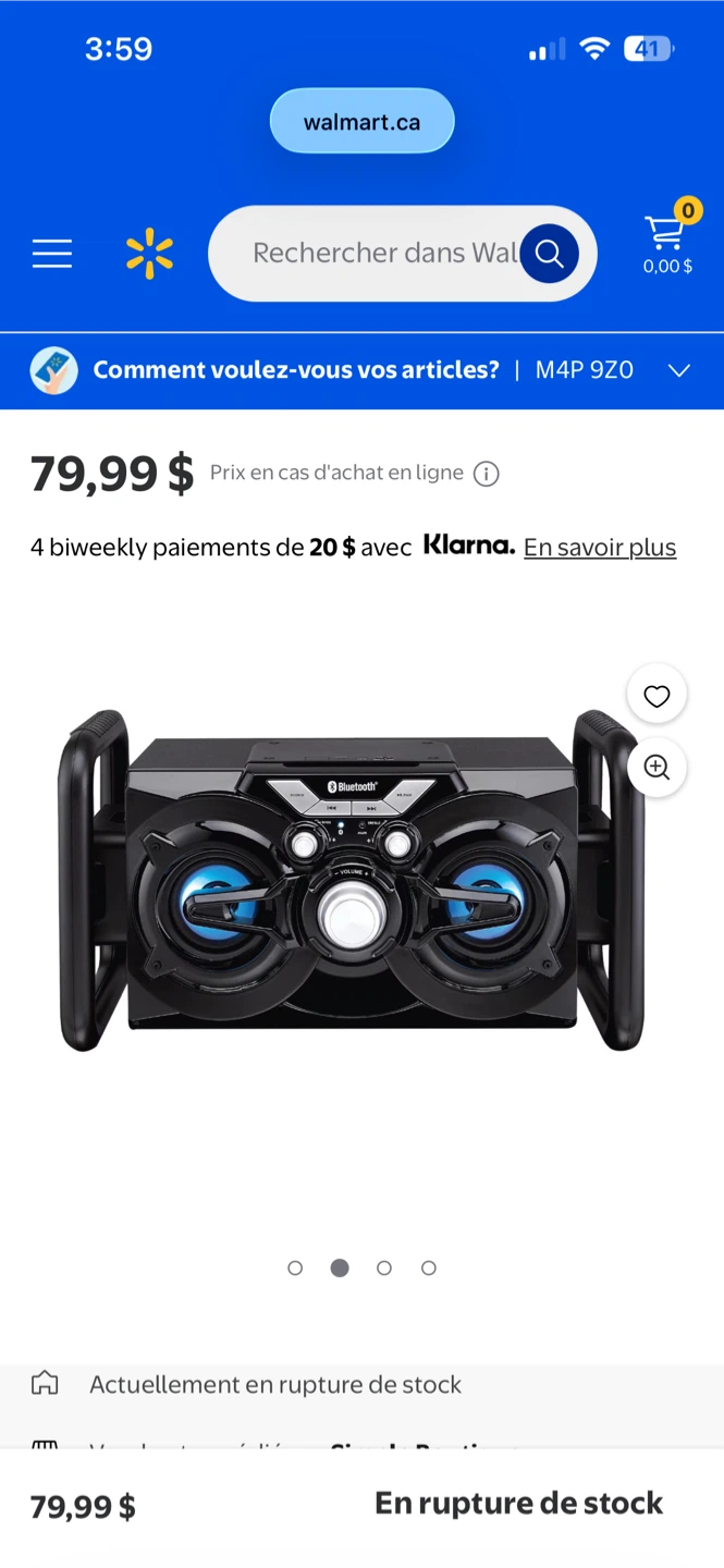 Proscan Portable Bluetooth LED Speaker