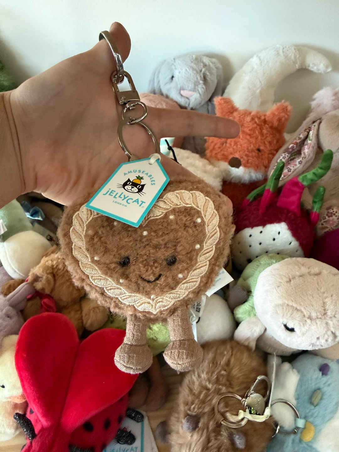 Jellycat JellyFest gingerbread Bag Charm