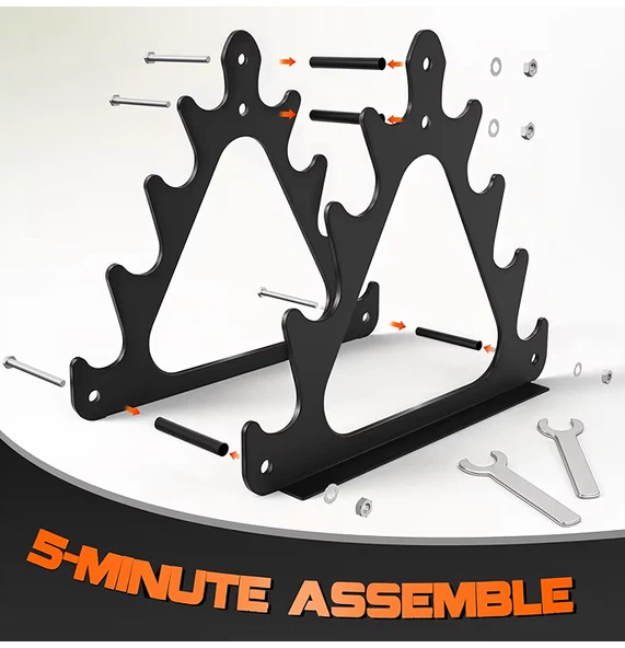 A-Frame Dumbbell Rack with 4 sets of dumbbells - photo 3