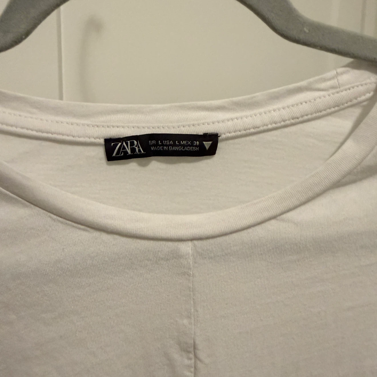 Zara twisted front cropped t shirt L - photo 2