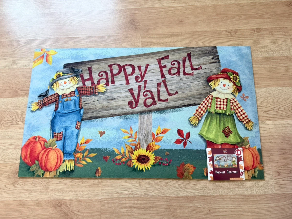Happy Fall Y'all Harvest Doormat