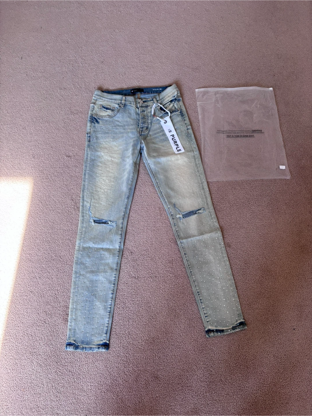 Purple Jeans with Gems (No Trades)