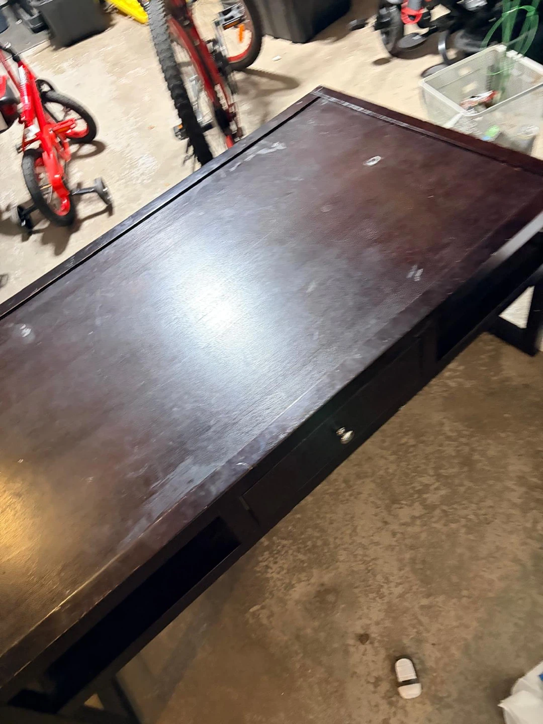 Dark Brown Wooden Coffee Table