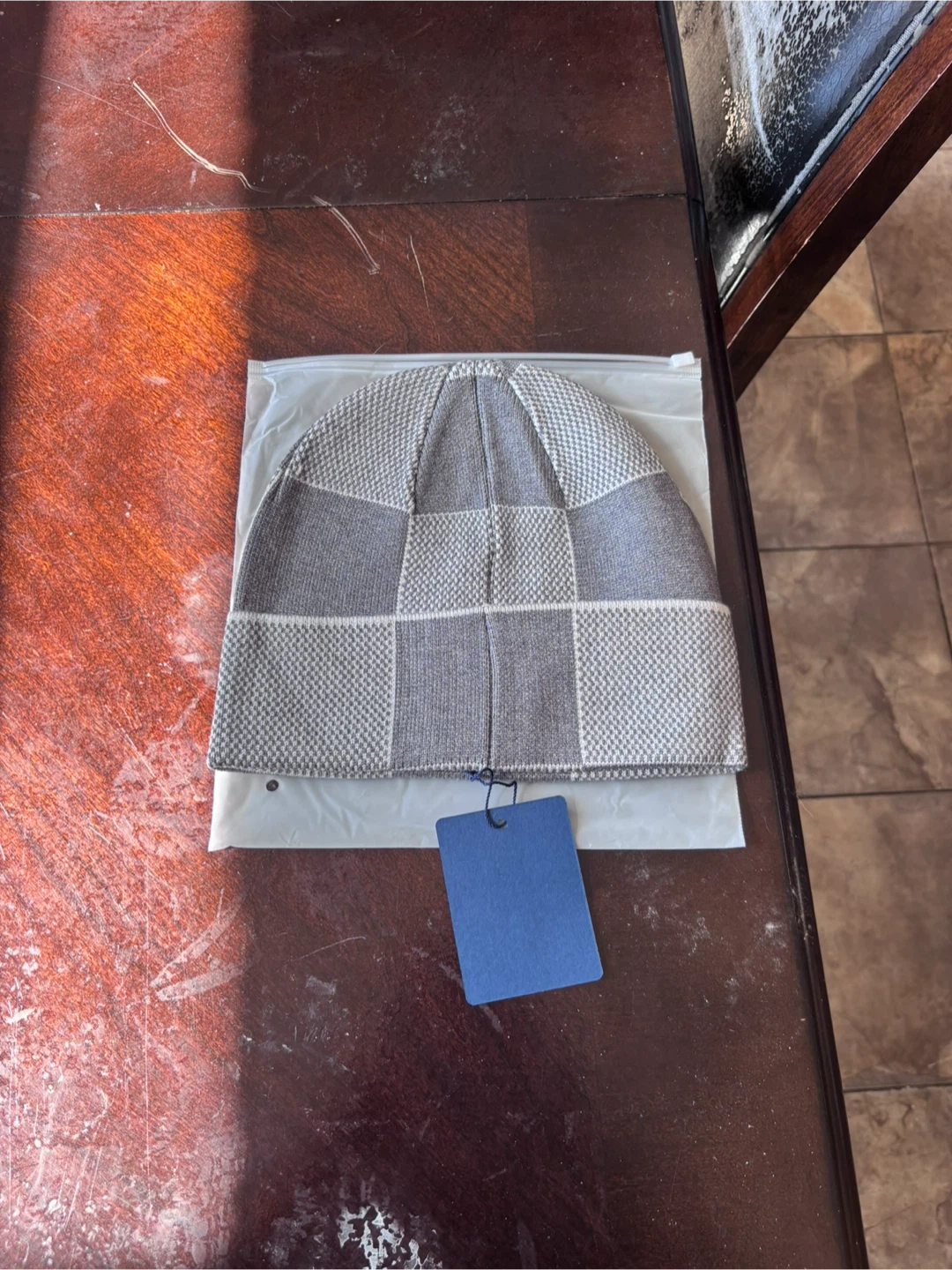 Grey LV Beanie (No trades) - photo 2