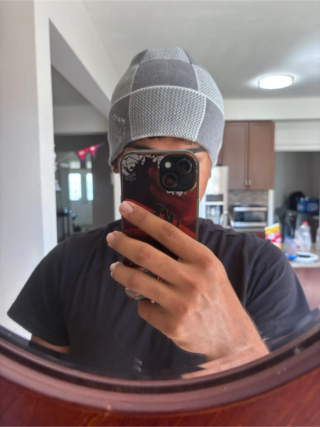 Grey LV Beanie (No trades) - photo 4