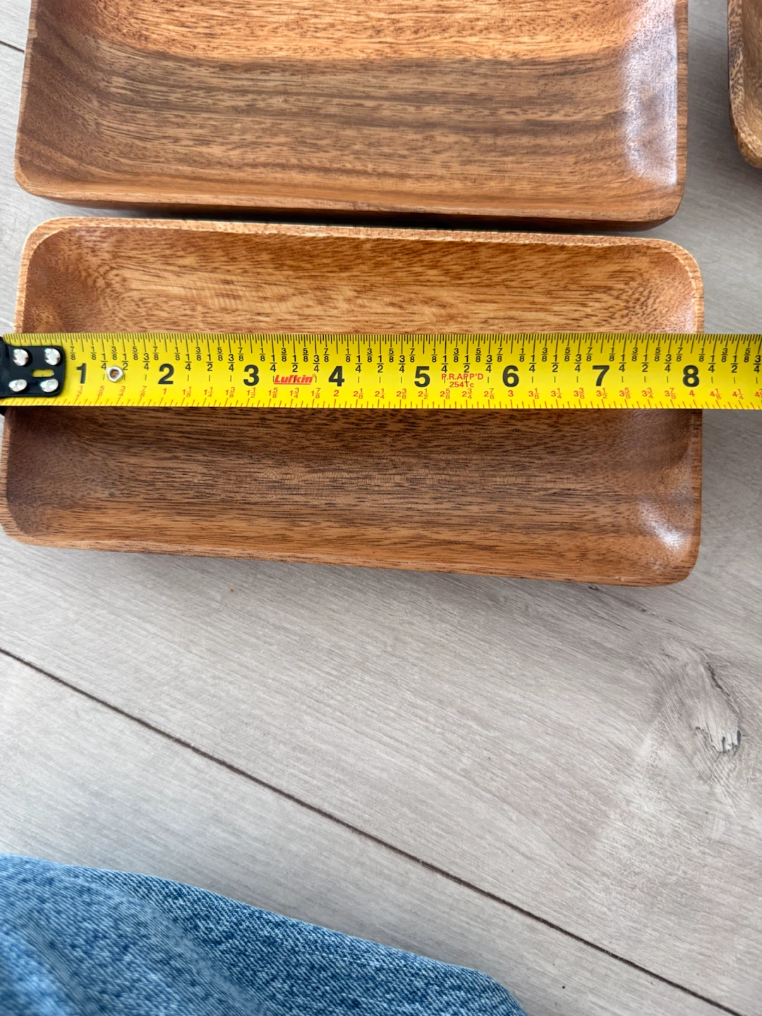 Set of 4 Wooden Serving Dishes / Appetizer Trays - photo 2
