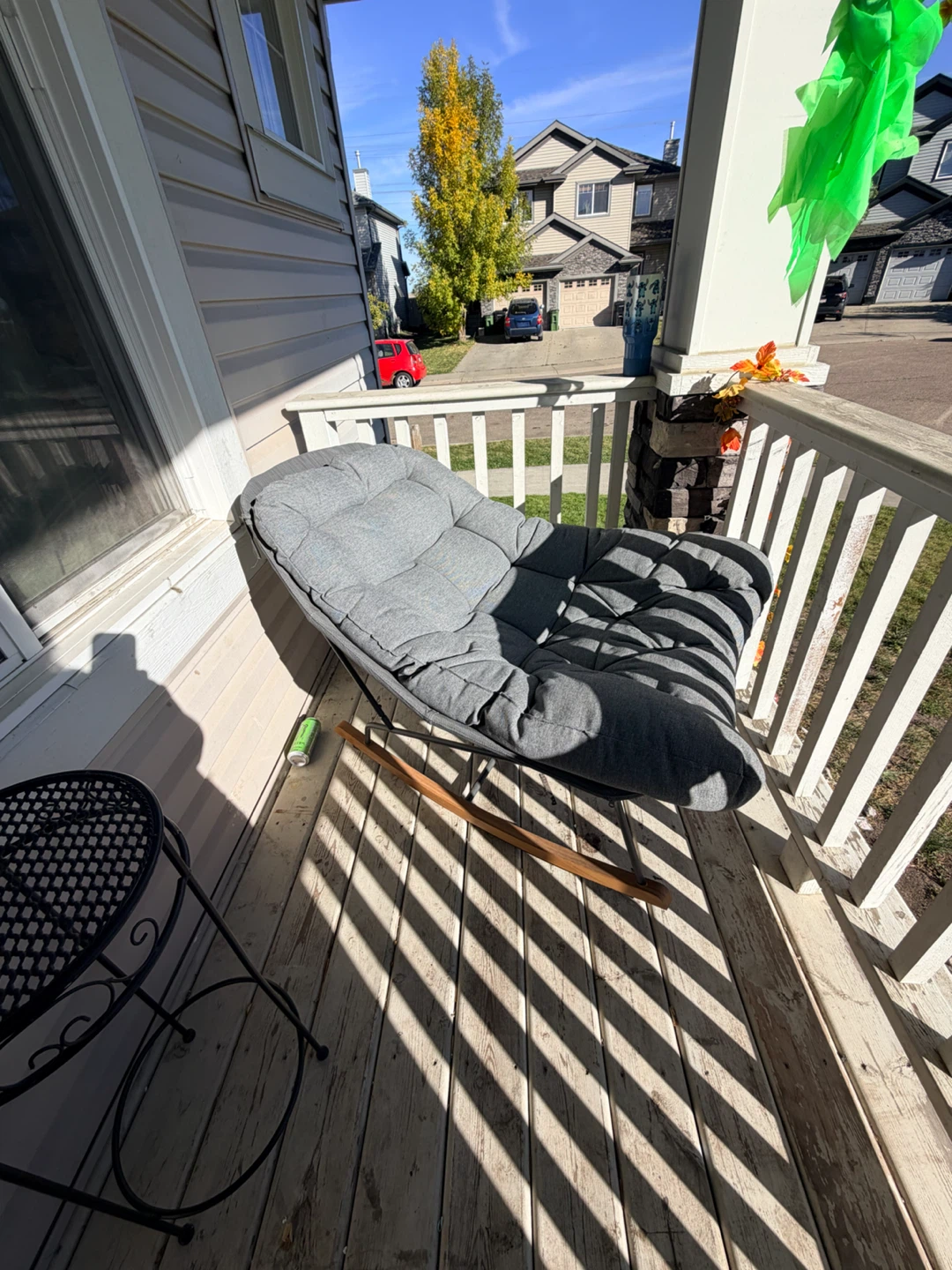Grey Padded Rocking Chair - photo 2