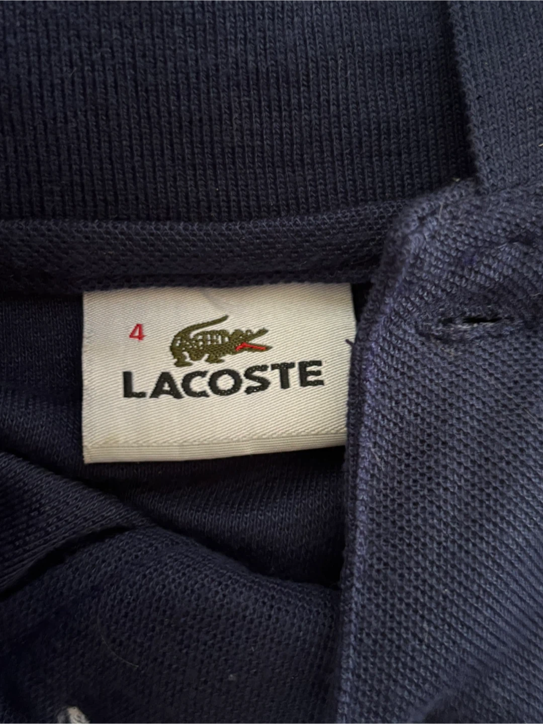 Lacoste navy blue shirt size 4 - photo 2