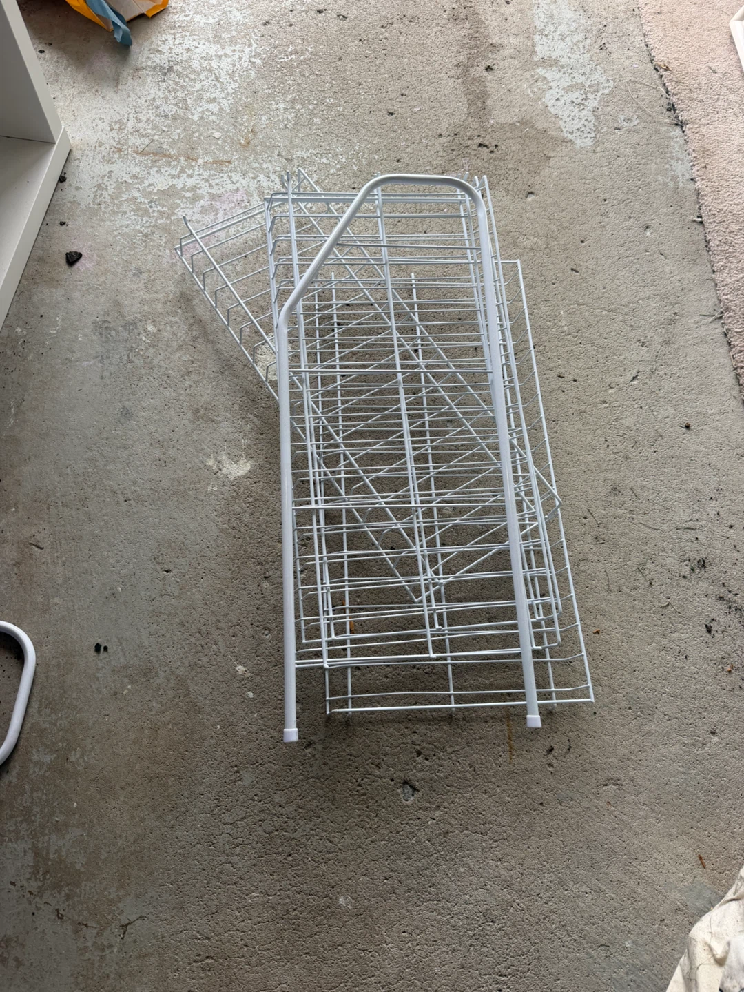White 4-Tier Metal Wire Storage Rack - photo 2