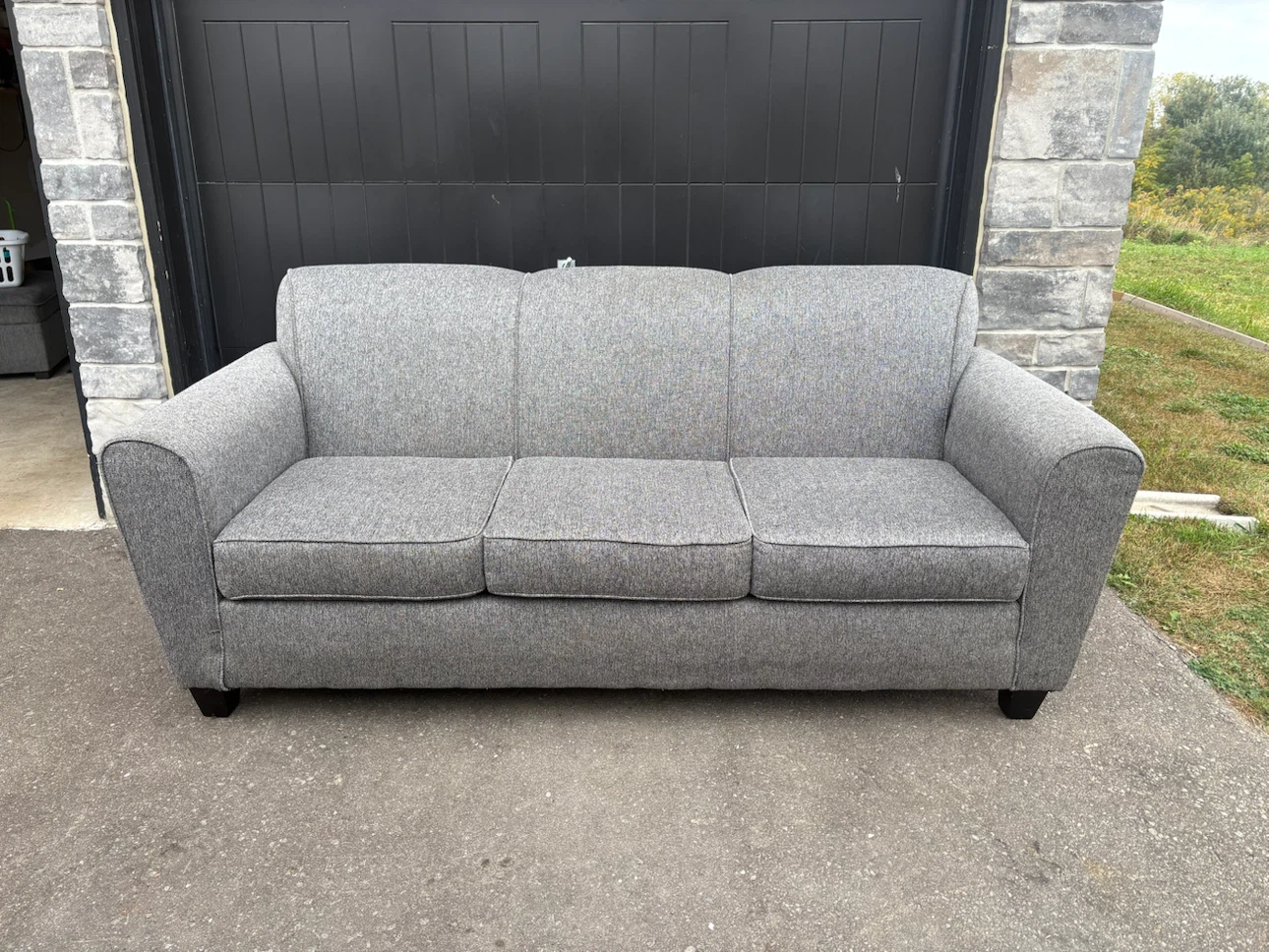Grey 3 Seater Sofa - Free Delivery