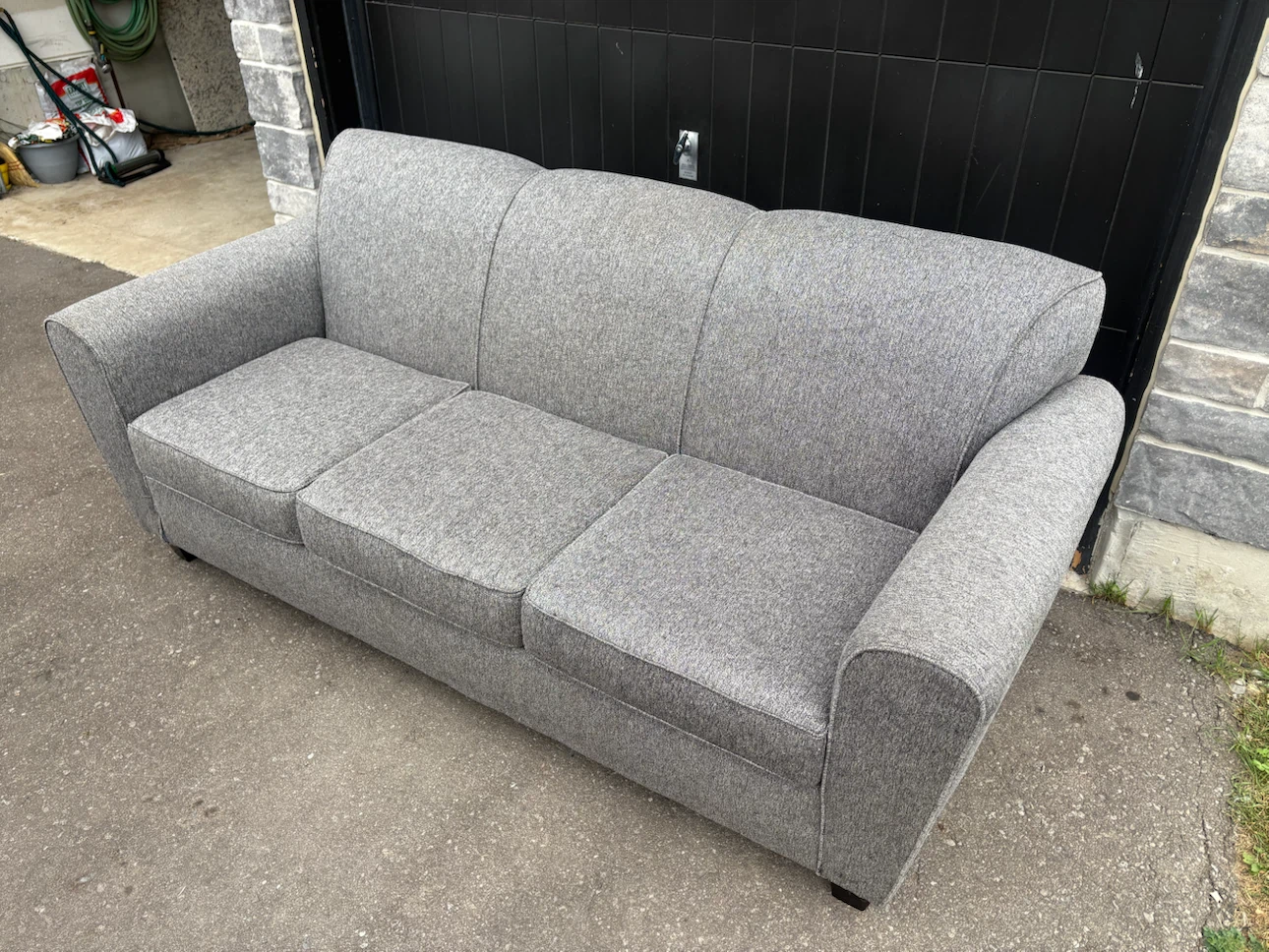 Grey 3 Seater Sofa - Free Delivery - photo 3