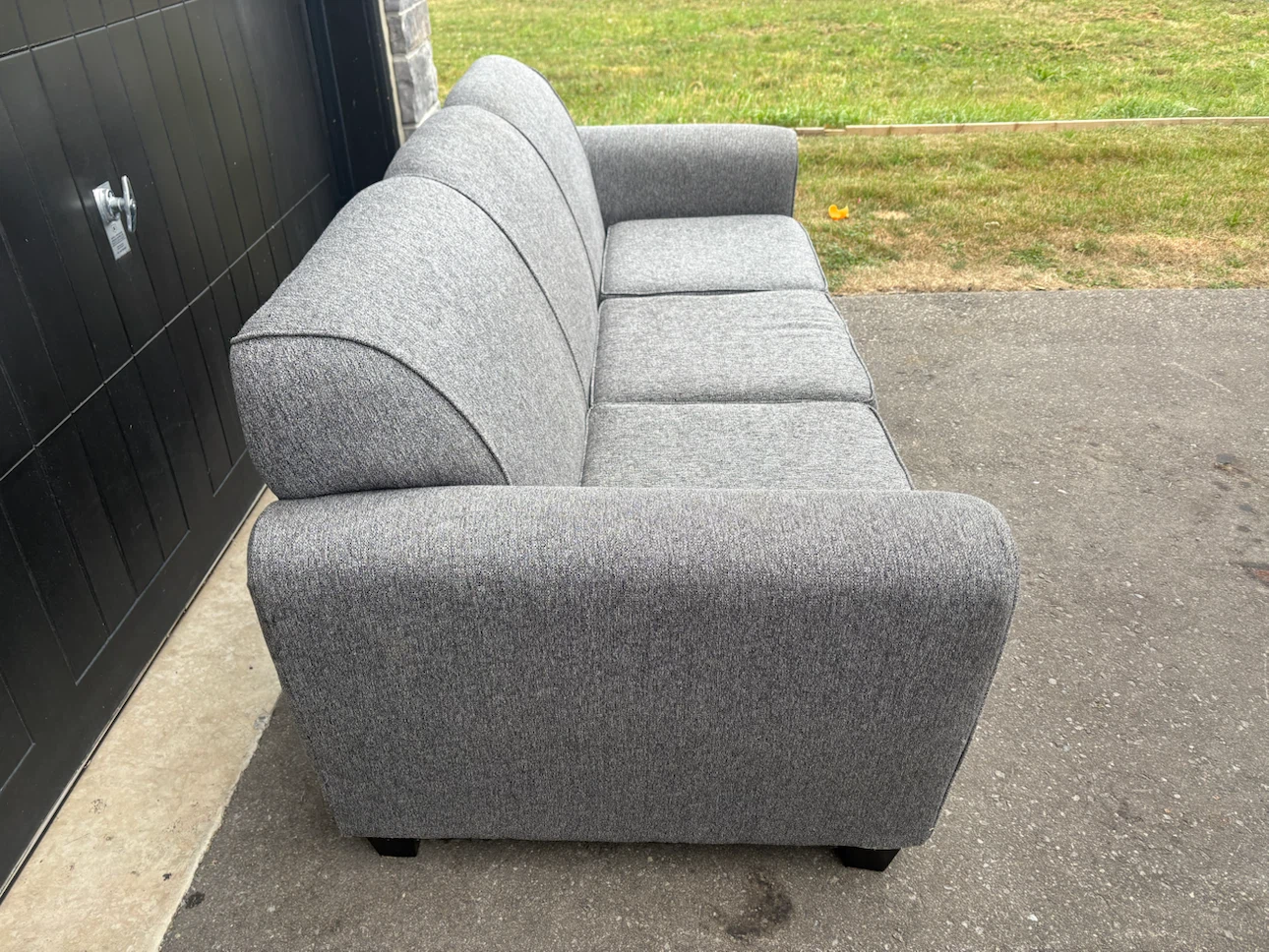Grey 3 Seater Sofa - Free Delivery - photo 4