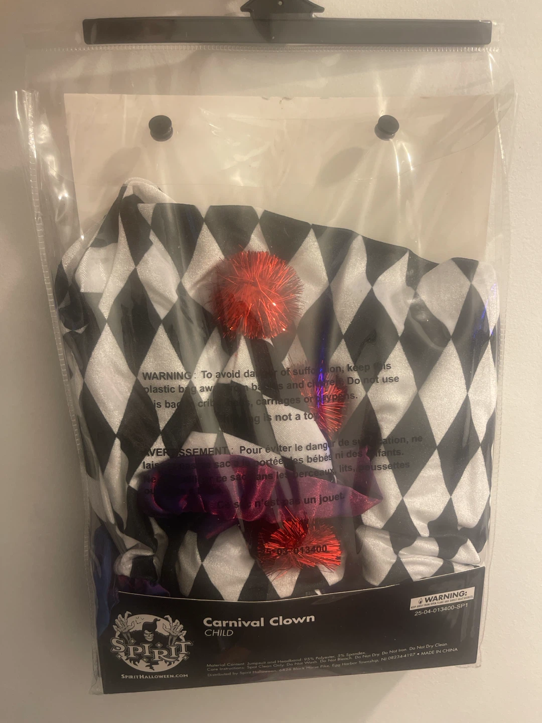 Spirit Halloween Carnival Clown Costume - Child Medium - photo 2