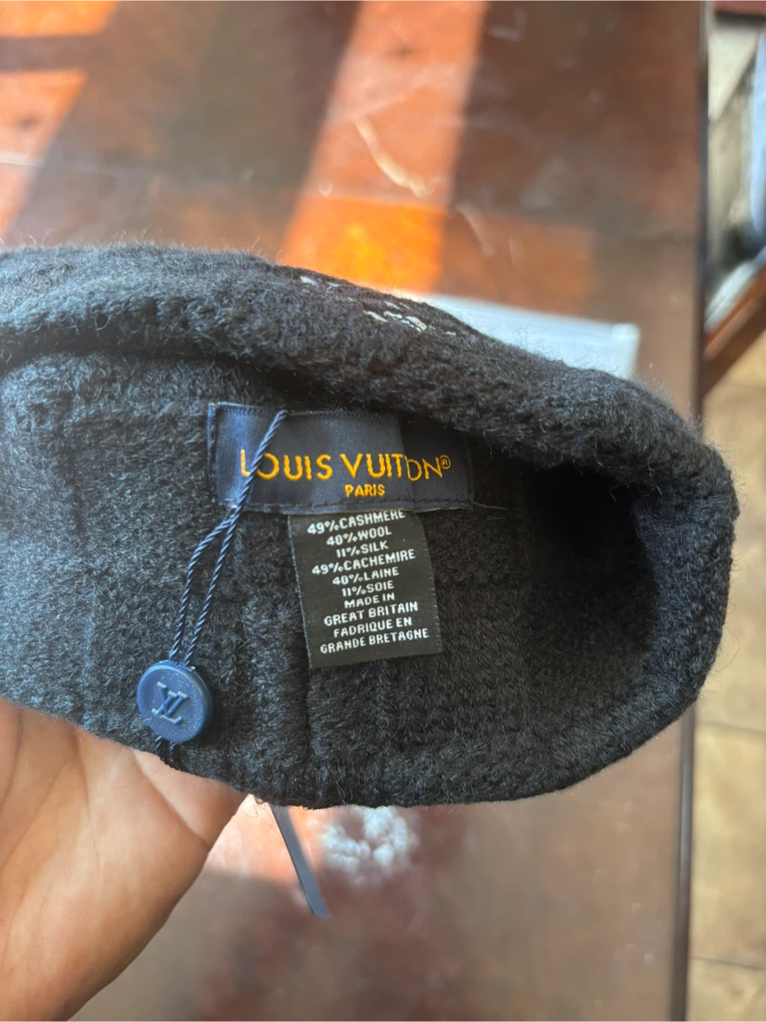 Black LV Beanie - photo 3