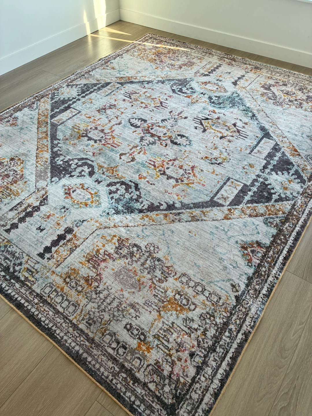 Vintage Boho Area Rug Retro Abstract Rug - photo 2