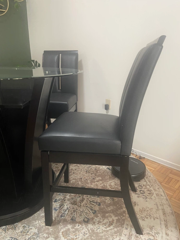 Glass Top Dining Table with 4 Chairs - photo 2