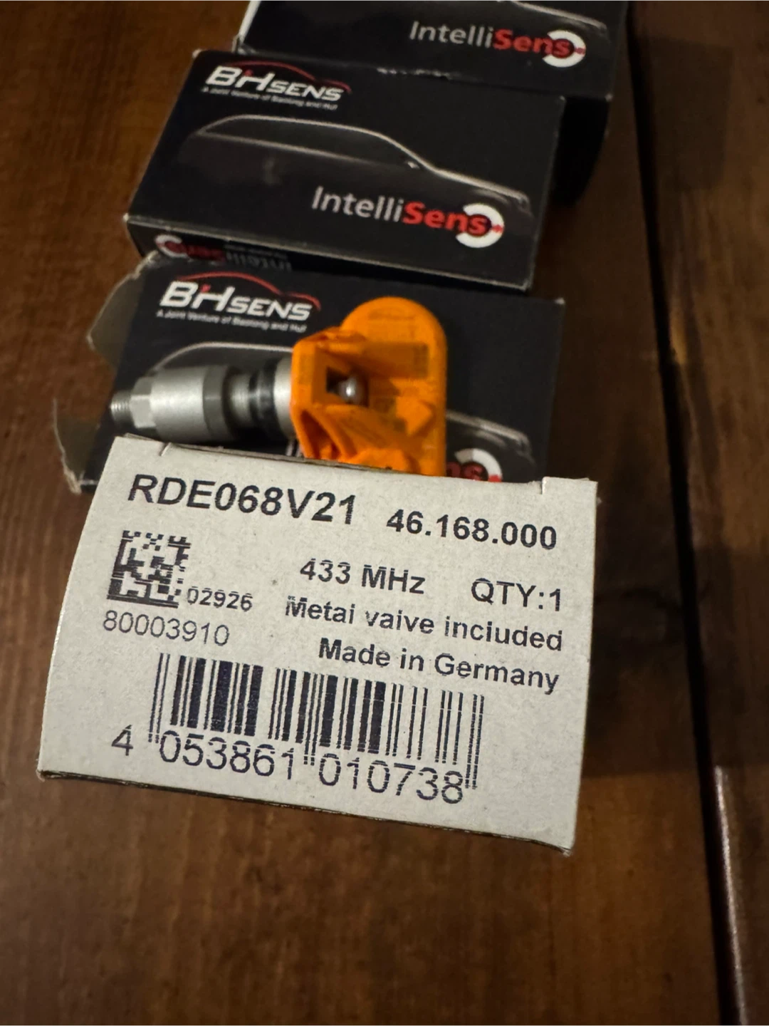 Set of 4 New TPMS Sensors 433MHz (BH SENS RDE068V21) - German