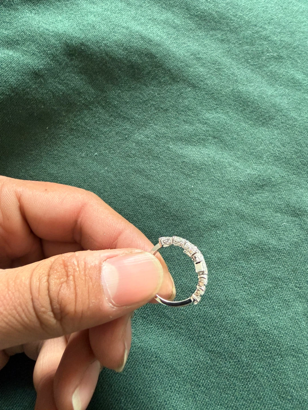 2.89 SPLIT SHANK STATEMENT RING IN 10 KT WHITE GOLD - photo 2