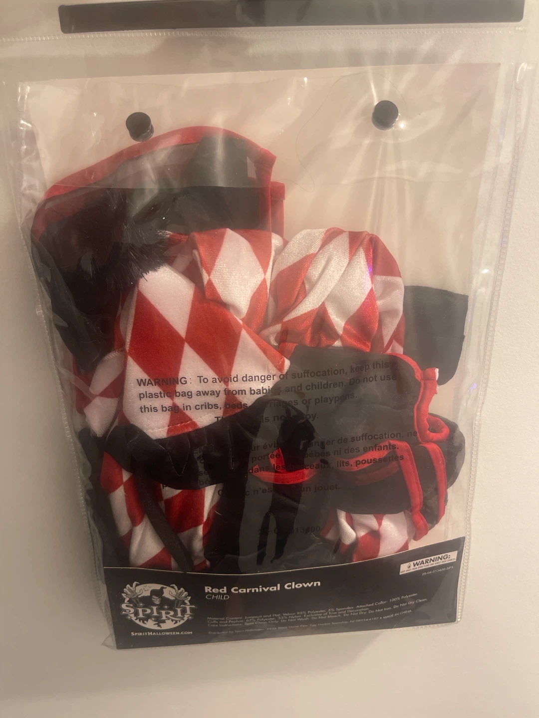 Spirit Halloween Red Carnival Clown Costume - photo 2