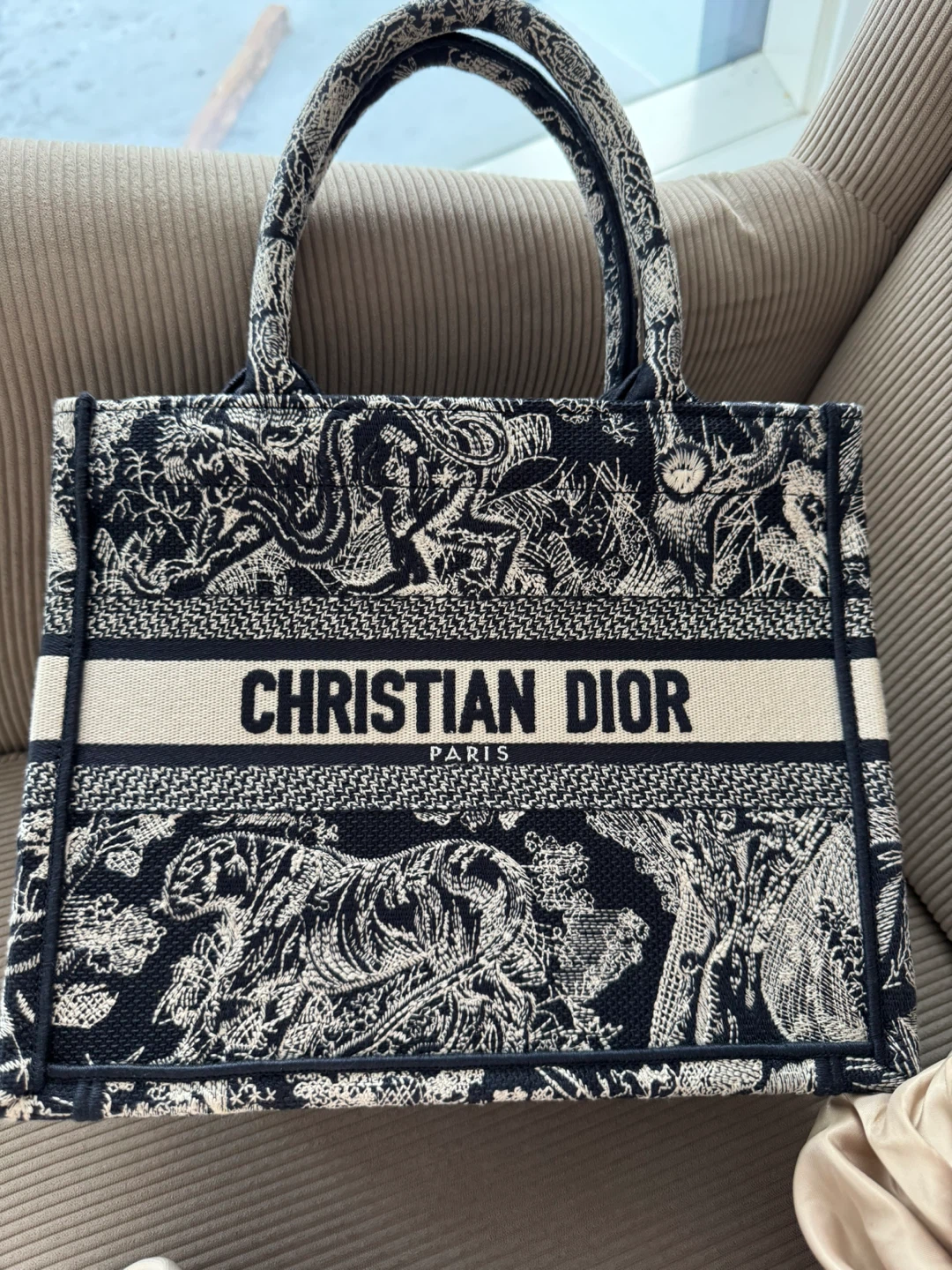 Christian Dior Toile de Jouy Book Tote